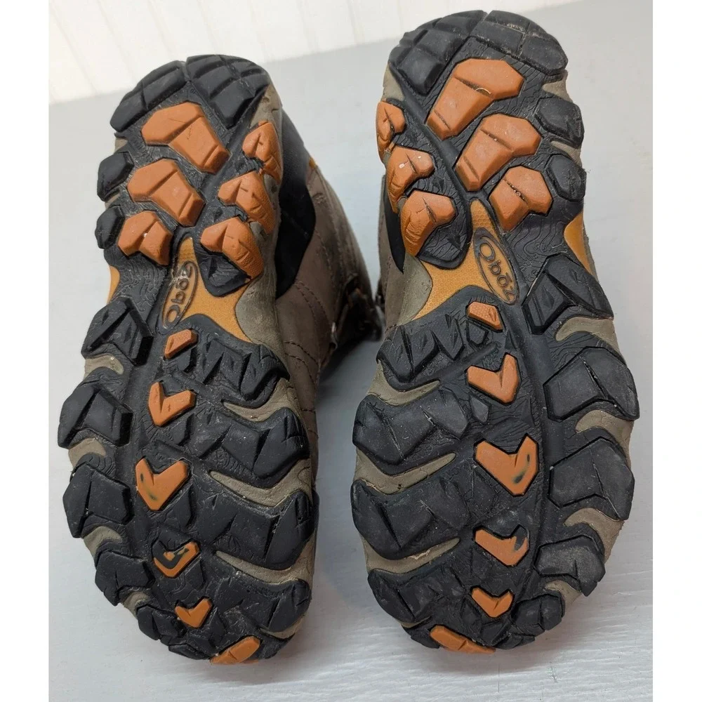 Oboz Bridger Mid B-DRY Hiking Boots Men's‎ 10 Brown Black Leather Waterproof